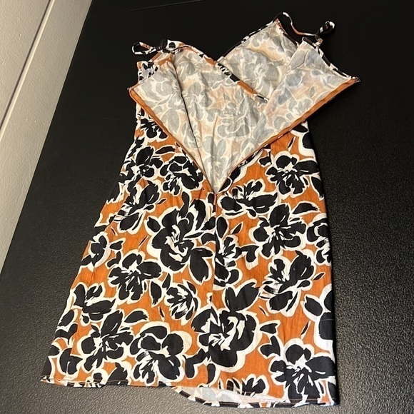 LEITH Brown and Black Floral Sun Dress SZ XS - Picture 5 of 6